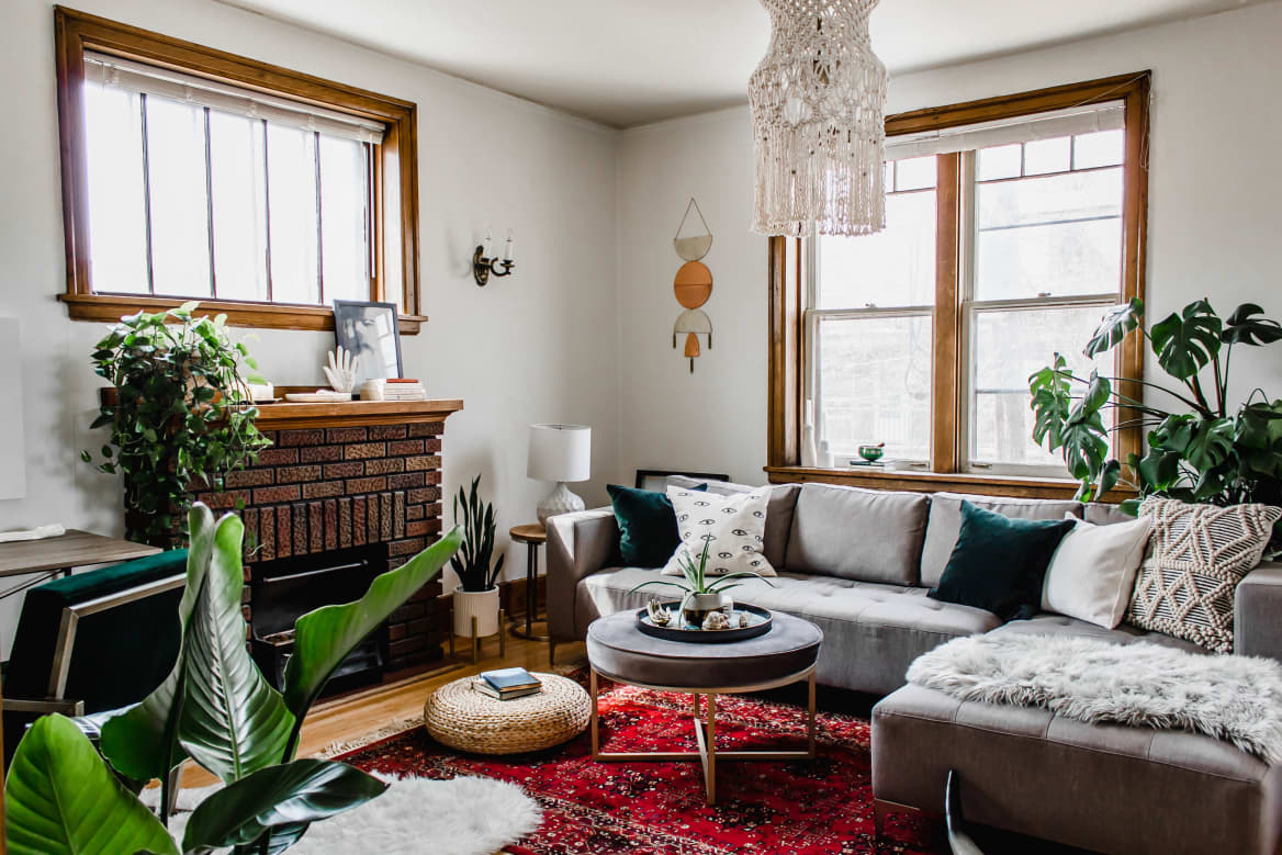 Red rug living top room
